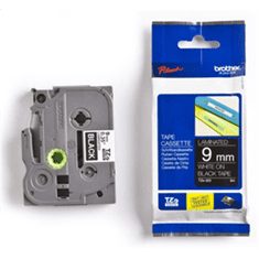 shumee Brother | 325 | Laminiran trak | Termo | Bel na črnem | Rola (0,9 cm x 8 m)