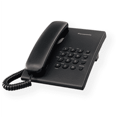 shumee Panasonic KX-TS500FXB žični telefon, črne barve