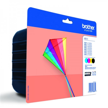 shumee Kartuša s črnilom Brother LC-223 črna rumena cijan magenta 550 strani