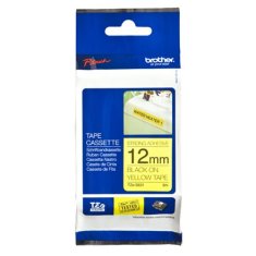 shumee Brother | S631 | Laminiran trak | Termo | Črn na rumenem | Rola (1,2 cm x 8 m)