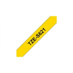 shumee Brother | S621 | Laminiran trak | Termo | Črn na rumenem | Rola (0,9 cm x 8 m)