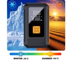 Platinet PMPBTP 4V1 powerbank polnilna baterija, zagonska baterija, kompresor, črna