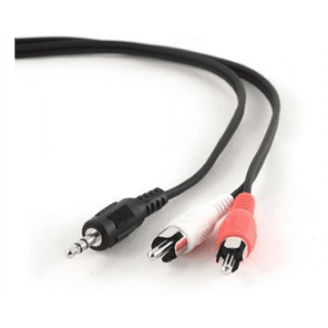 CABLEXPERT Avdio kabel | Moški | RCA x 2 | Minijack stereo 3,5 mm | 1,5 m | Garancija: 12 mesecev