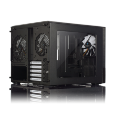 shumee Fractal Design | NODE 804 | Stransko okno | 2 - USB 3.0 | Zvočni vhod/izhod | Gumb za vklop z LED (bela) | LED za aktivnost trdega diska (bela) | Črna | Micro ATX | Napajalnik priložen Ne