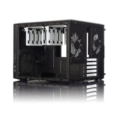 shumee Fractal Design | NODE 804 | Stransko okno | 2 - USB 3.0 | Zvočni vhod/izhod | Gumb za vklop z LED (bela) | LED za aktivnost trdega diska (bela) | Črna | Micro ATX | Napajalnik priložen Ne