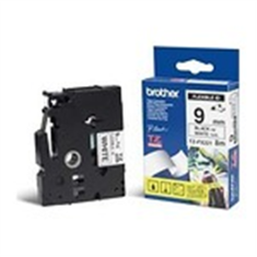 shumee Brother | FX221 | Elastični trak | Termo | Črn na belem | Rola (0,9 cm x 8 m)