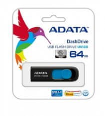 A-Data | UV128 | 64 GB | USB 3.0 | Črna/modra