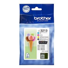 shumee Brother LC | 3213 | Črna | Rumena | Cian | Magenta | Kartuša s črnilom | 400 strani