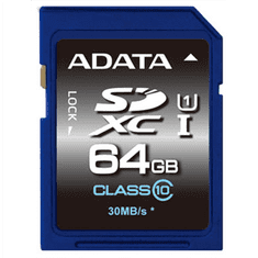 shumee ADATA Premier | Pomnilniška kartica Flash | 64 GB | Pomnilniška kartica SDXC UHS-I | Hitrostni razred UHS 1 / razred 10