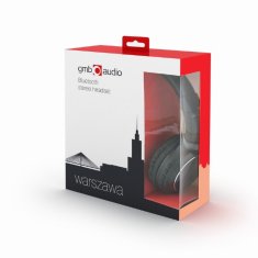 shumee Gembird | Bluetooth stereo slušalke "Warsaw" | BHP-WAW | Brezžične | Na ušesa | Brezžične | Črne
