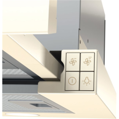 shumee Gorenje | Napa | BHP62CLI | Teleskopska | Razred energijske učinkovitosti C | Širina 60 cm | 435 m³/h | Mehansko upravljanje | LED | Slonokoščena barva