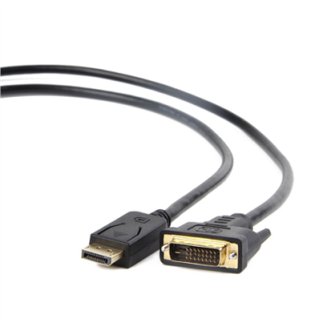 shumee Cablexpert | CC-DPM-DVIM | Kabel za prikazovalnik | Moški | 24+1-pinski digitalni DVI | Moški | 20-pinski DisplayPort | 1,8 m | Črna