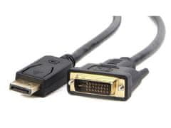shumee Cablexpert | CC-DPM-DVIM | DVI kabel | Moški | 24+1-pinski digitalni DVI | Moški | 20-pinski DisplayPort | 1 m | Črna