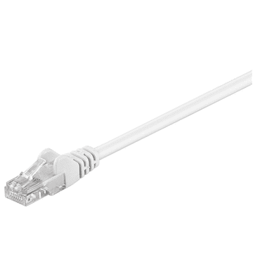 shumee Goobay | Omrežni kabel CAT 5e | Neoklopljena zasukana parica (UTP) | Moški | RJ-45 | Moški | RJ-45 | Bela | 15 m | 24-mesečna garancija