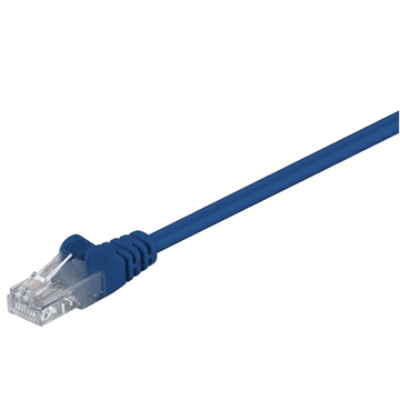 Goobay Goobay | CAT 5e | Omrežni kabel | Nezaščiten zasukan par (UTP) | Moški | RJ-45 | Moški | RJ-45 | Modra | 0,5 m