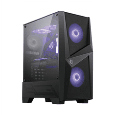 shumee MSI MAG FORGE 100M ohišje za računalnik Mid-Tower, USB 3.2, črno | MSI | MAG FORGE 100M | Črna | ATX | Napajalnik priložen Ne
