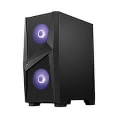 shumee MSI MAG FORGE 100M ohišje za računalnik Mid-Tower, USB 3.2, črno | MSI | MAG FORGE 100M | Črna | ATX | Napajalnik priložen Ne