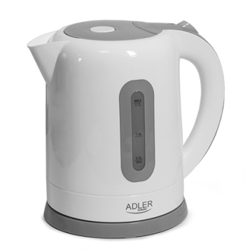 shumee Adler | Grelniki vode | AD 1234 | Standardni grelnik vode | 2200 W | 1,7 l | Plastika | 360° vrtljivo podnožje | Bela