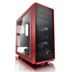 shumee Fractal Design | Focus G | FD-CA-FOCUS-RD-W | Stransko okno | Leva stranska plošča - kaljeno steklo | Rdeča | ATX | Napajalnik priložen Ne | ATX