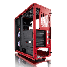 shumee Fractal Design | Focus G | FD-CA-FOCUS-RD-W | Stransko okno | Leva stranska plošča - kaljeno steklo | Rdeča | ATX | Napajalnik priložen Ne | ATX
