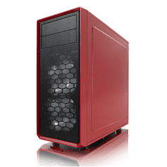 shumee Fractal Design | Focus G | FD-CA-FOCUS-RD-W | Stransko okno | Leva stranska plošča - kaljeno steklo | Rdeča | ATX | Napajalnik priložen Ne | ATX