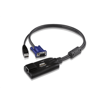 Aten e | USB VGA KVM adapter | 1 x RJ-45 ženski, 1 x USB moški, 1 x HDB-15 moški