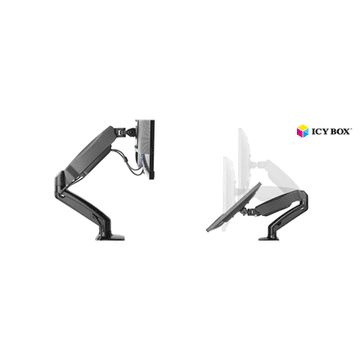 RaidSonic Stojalo za monitor ICY BOX IB-MS303-T z namizno podlago za velikost zaslona do 27"