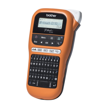 shumee Brother P-Touch | PT-E110VP | Enobarvni | Termo prenos | Drugo | Črna | Oranžna