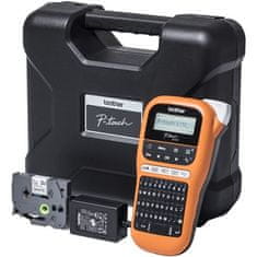 shumee Brother P-Touch | PT-E110VP | Enobarvni | Termo prenos | Drugo | Črna | Oranžna