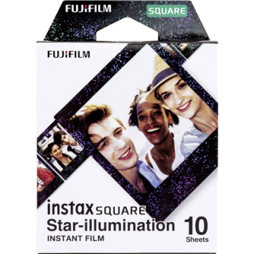 shumee Fujifilm | Instax Square Star Illumination instant film (10 pl) | 86 x 72 mm | Velikost tiska: 86 mm x 72 mm, Velikost slike: 62 mm x 62 mm | Količina 10