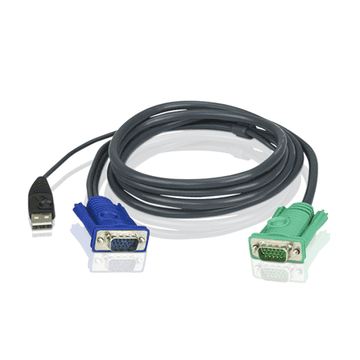 shumee Atene | 1,8 m USB KVM kabel s 3-v-1 adapterjem | 2L-5202U