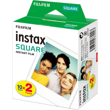 shumee Fujifilm | Instax Square sijajni instant film (2x10pl) | 86 x 72 mm | Dimenzije slike: 62 × 62 mm | Količina: 20