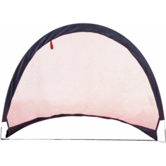 shumee Pure2Improve | Raztegljiv nogometni gol (120 x 86 x 86 cm) | Črna/rdeča | Steklena vlakna, Najlon
