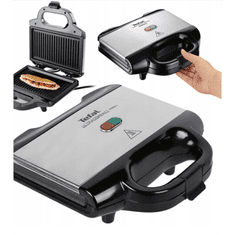 shumee TEFAL SM157236 opekač za sendviče - 700 W, 1 plošča, črna / nerjaveče jeklo