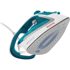 shumee Parni likalnik TEFAL FV5718 z močjo 2500 W ima 270 ml rezervoar za vodo. Neprekinjen izpust pare je 45 g/min, dodatni parni curek pa doseže 195 g/min. Na voljo v modri in beli barvi.