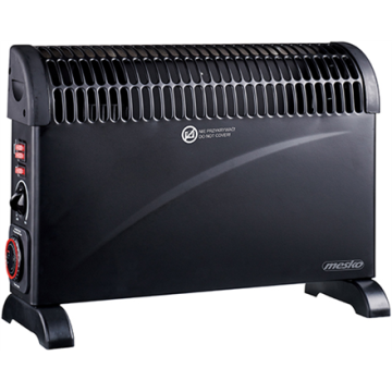 shumee Mesko | Konvektorski grelec s časovnikom in turbo ventilatorjem | MS 7741b | Konvektorski grelec | 2000 W | Število stopenj moči 3 | Primerno za prostore do m² | Črna
