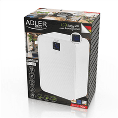 shumee Adler | Termoelektrični razvlažilnik zraka | AD 7860 | Moč 150 W | Zasnovan za prostore do 30 m³ | Prostornina rezervoarja 1 l | Barva bela