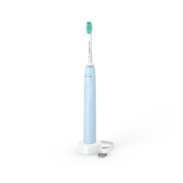 shumee Električna zobna ščetka Philips Sonicare HX3651/12 v svetlo modri barvi - Polnilna, zasnovana za odrasle. Vključuje 1 glavo ščetke, 1 način ščetkanja, sonično tehnologijo. Higienska nega.