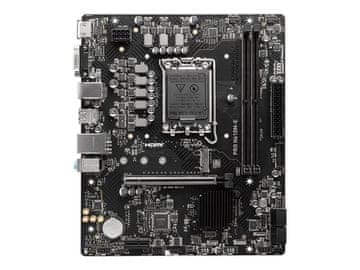 shumee MSI | PRO H610M-E | Podnožje procesorja: Podnožje LGA1700 | Vrsta čipseta: Intel H610 | Podprta tehnologija RAM-a: DDR5 sdram