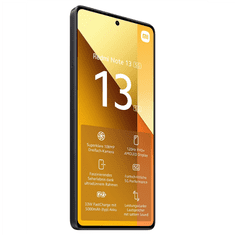 shumee Xiaomi Redmi Note 13 v grafitni barvi, 6,67"", AMOLED, 1080 x 2400 px, procesor Mediatek Dimensity 6080, 8 GB RAM-a, 256 GB pomnilnika, dve SIM kartici, 4G/5G, glavna kamera 108+8+2 MP