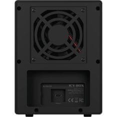 IcyBox IB-3740-C31 USB 3.1 Type-C zunanje ohišje za 4 diske ali SSD