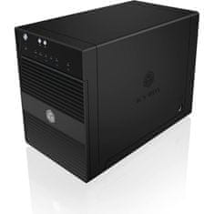IcyBox IB-3740-C31 USB 3.1 Type-C zunanje ohišje za 4 diske ali SSD