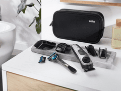 shumee Braun | Prirezovalnik brade | BT7940 | Brezžični | Število korakov dolžine 39 | Srebrna/črna