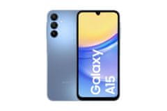 shumee Samsung | Galaxy | A15 (A155) | Modra | 6,5"" | Super AMOLED | 1080 x 2340 slikovnih pik | Mediatek | Helio G99 (6nm) | Notranji RAM 4 GB | 128 GB | microSDXC | Dvojna SIM | Nano-SIM | 3G | 4G |