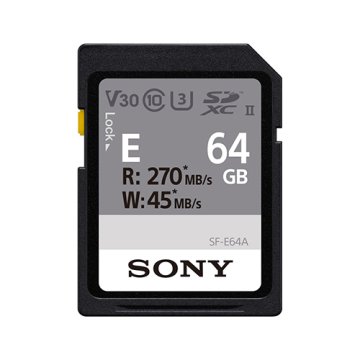 shumee Sony | Pomnilniška kartica UHS-II | SF-E SDXC razreda 10 | 64 GB | Pomnilniška kartica SDXC | Flash pomnilnik U3, V30