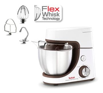 shumee TEFAL | Kuhinjski robot Masterchef Gourmet | QB51K138 | 1100 W | Hitrosti 8 | Prostornina posode 4,6 l | Bela