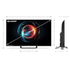 shumee Sharp | 32FH8E | 32" (81 cm) | Pametni televizor | Android 11 | FHD | Črna