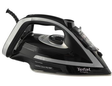 shumee TEFAL | FV8062 Puregliss | Parni likalnik | 3000 W | Prostornina rezervoarja za vodo 0,27 ml | Neprekinjena para 50 g/min | Izpust pare 280 g/min | Črna/siva