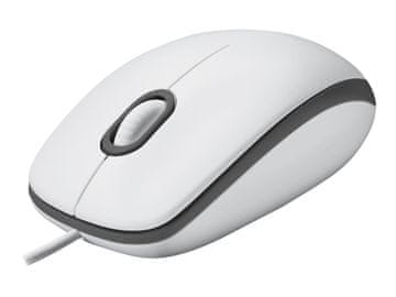 shumee Logitech | Miška | M100 | Žična | USB-A | Bela