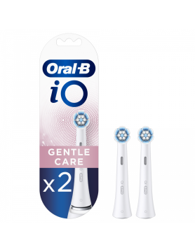 shumee Nadomestna zobna ščetka Oral-B, nastavki iO Gentle Care, za odrasle, število priloženih nastavkov ščetke: 2, število načinov ščetkanja zob: Ne velja, bela